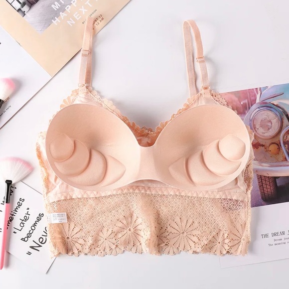 Seamless Lace Bralette Gray - Picture 5 of 5